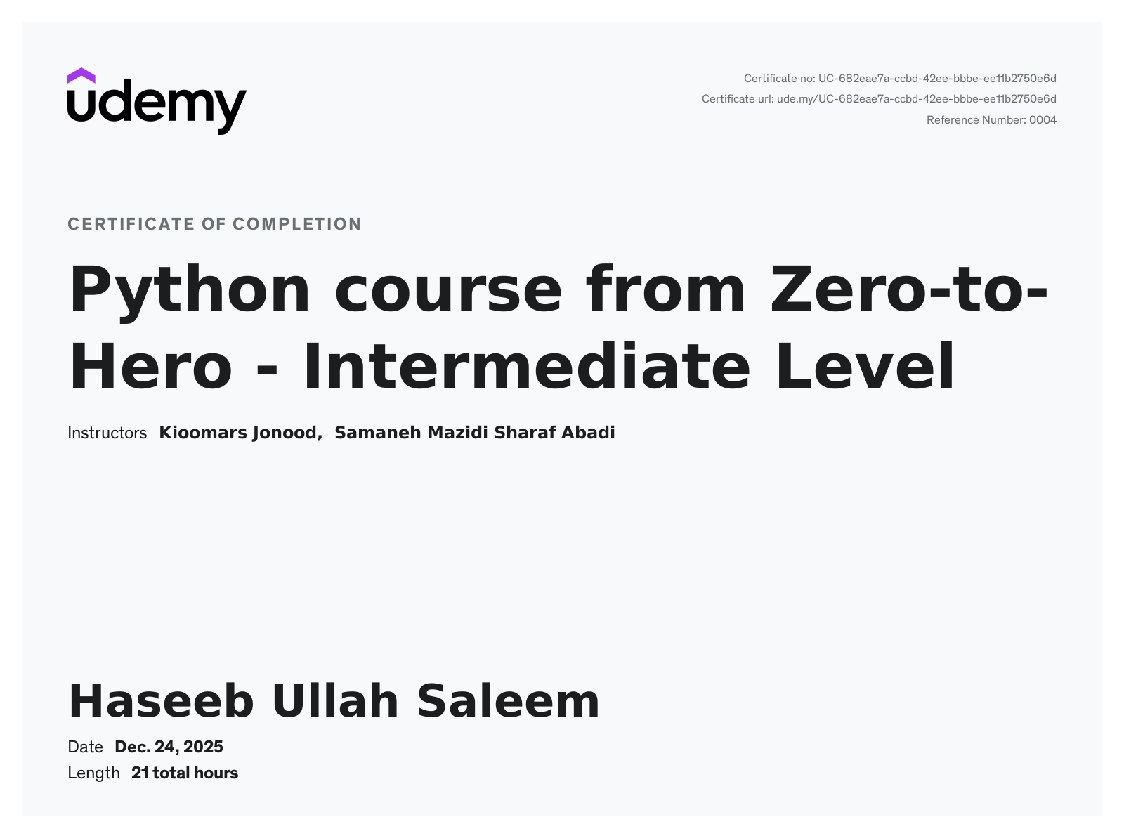 Python (Intermediate)